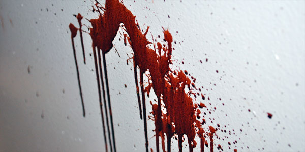 blood spatter crime scene